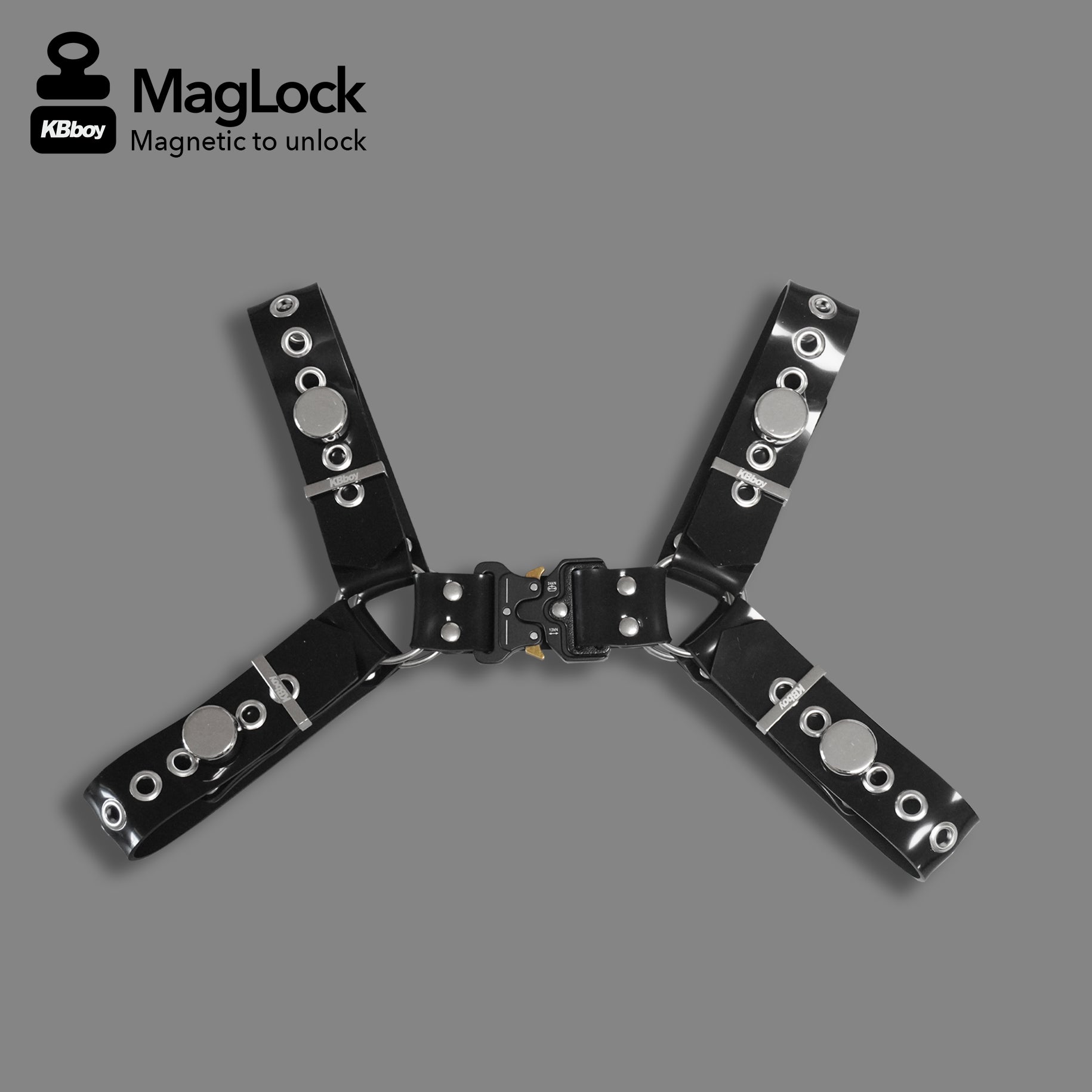 MagLock 系列 - 配備戰術扣的矽膠胸帶