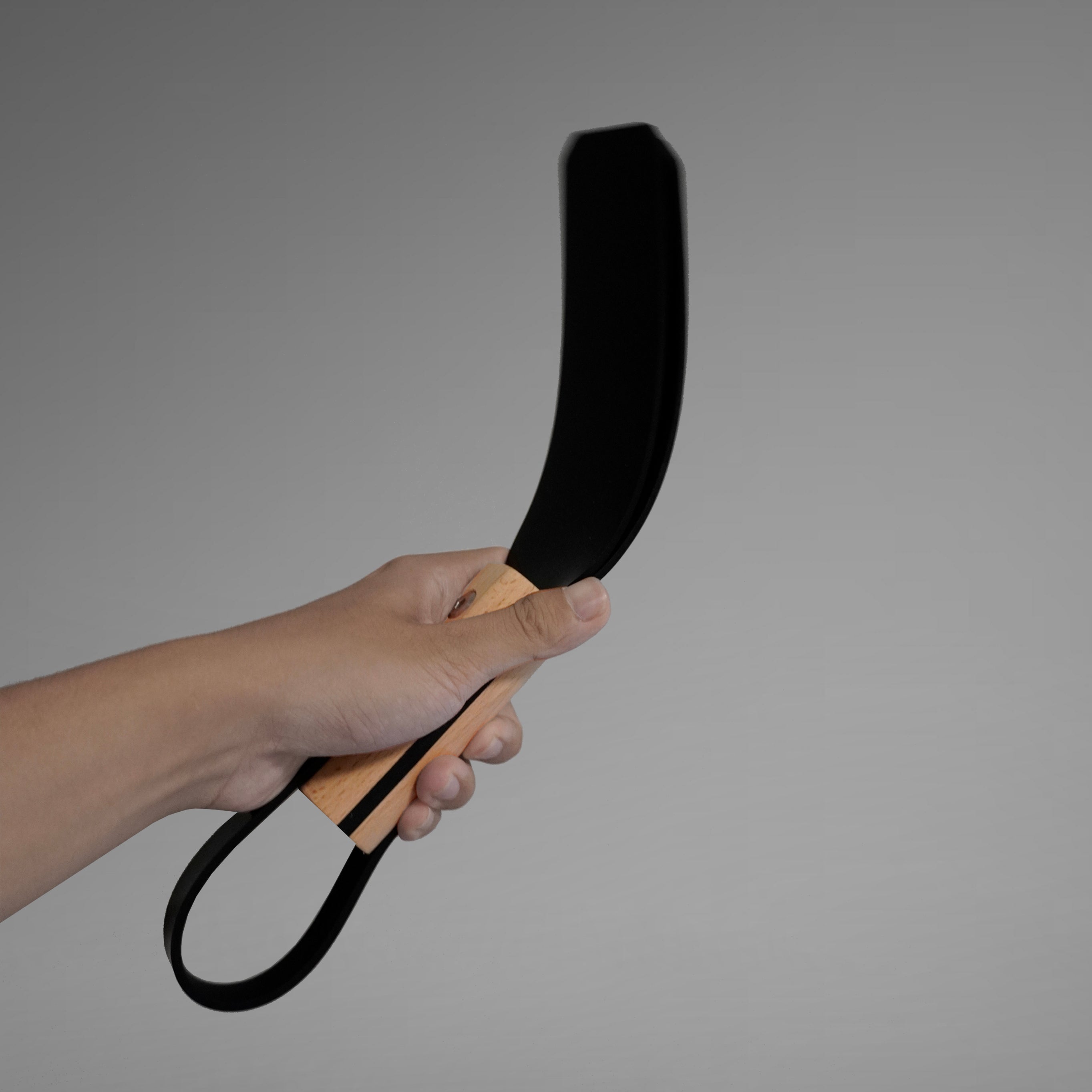 Rubber Spanking Paddle with Wooden Handle