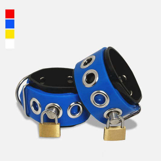 Dual-Colored Rubber Wrist Guards (Handcuffs/Anklets)
