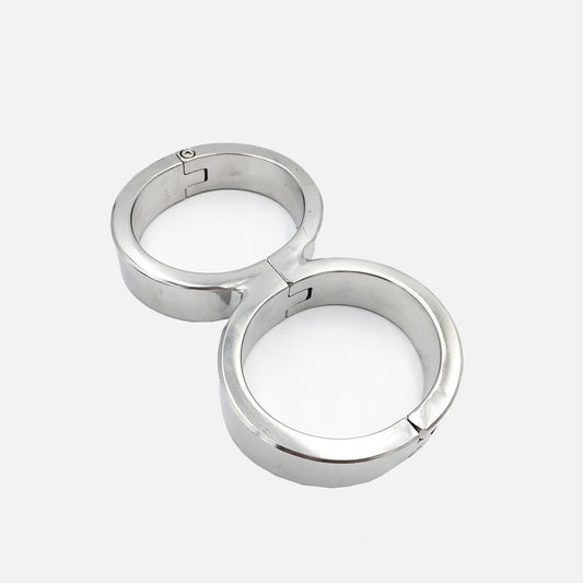Stainless Steel One-Piece Handcuffs（∞ shape）